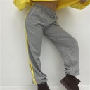 pantalone felpato con polsino grey